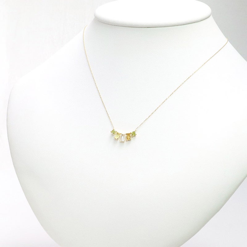 K18YG マルチストーン ネックレス_13