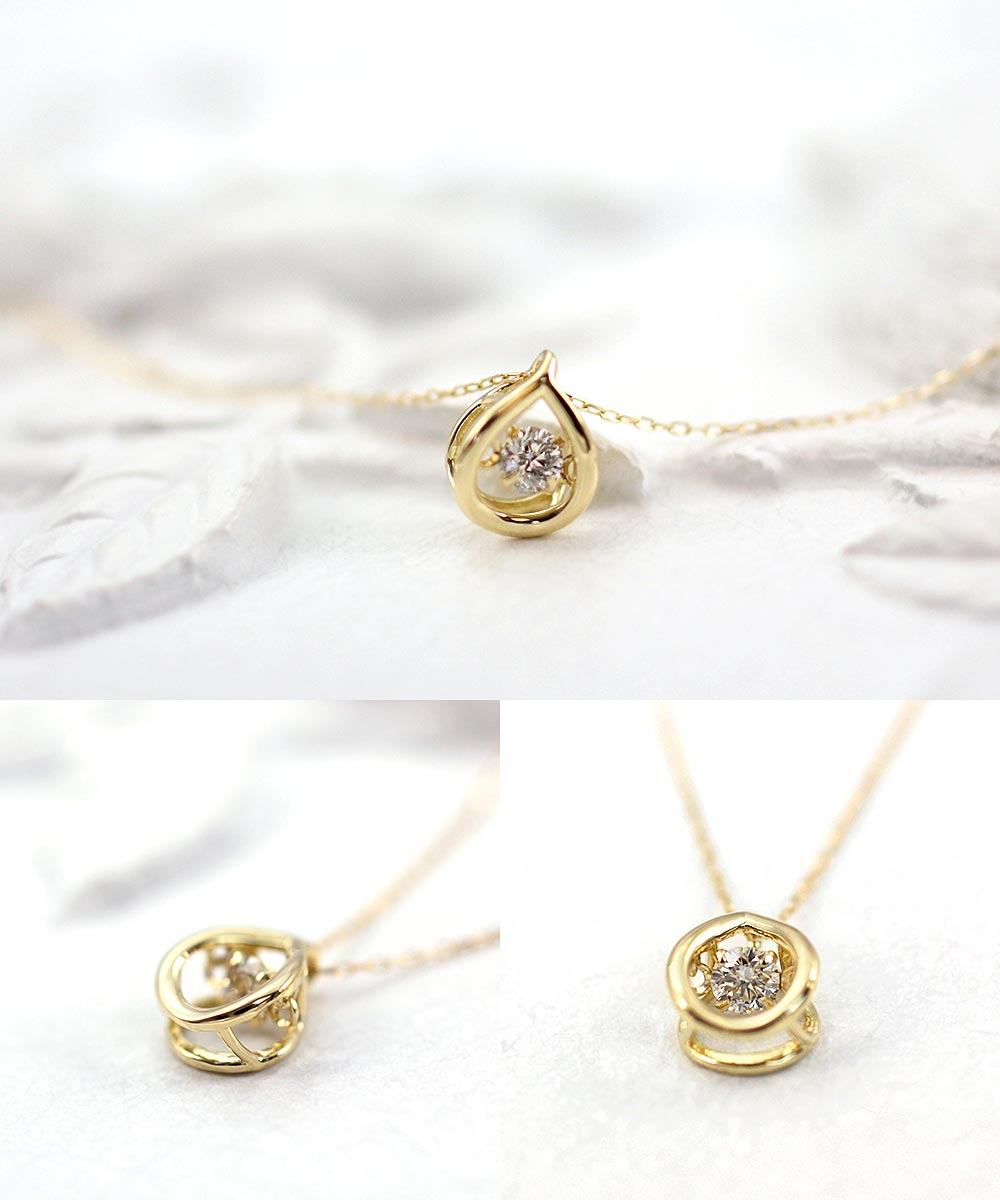 K18 ダイヤモンド ダンシングストーン ネックレス_02