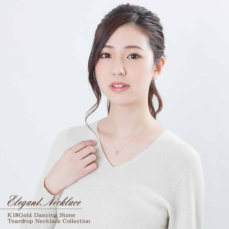 K18 ダイヤモンド ダンシングストーン ネックレス_04