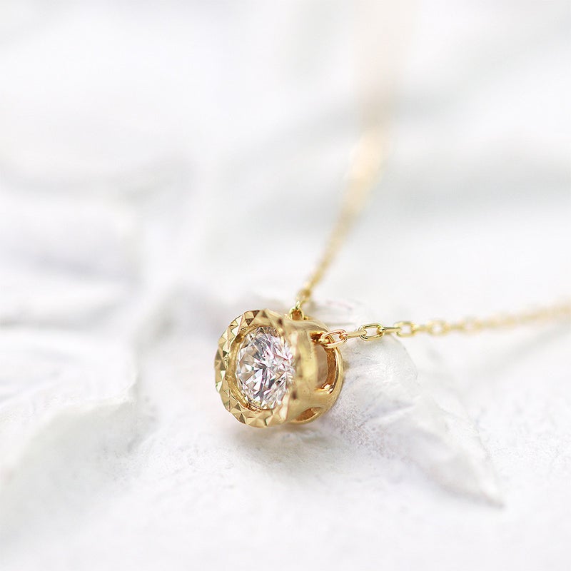 K18YG ダイヤモンド 0.1ct ネックレス_09