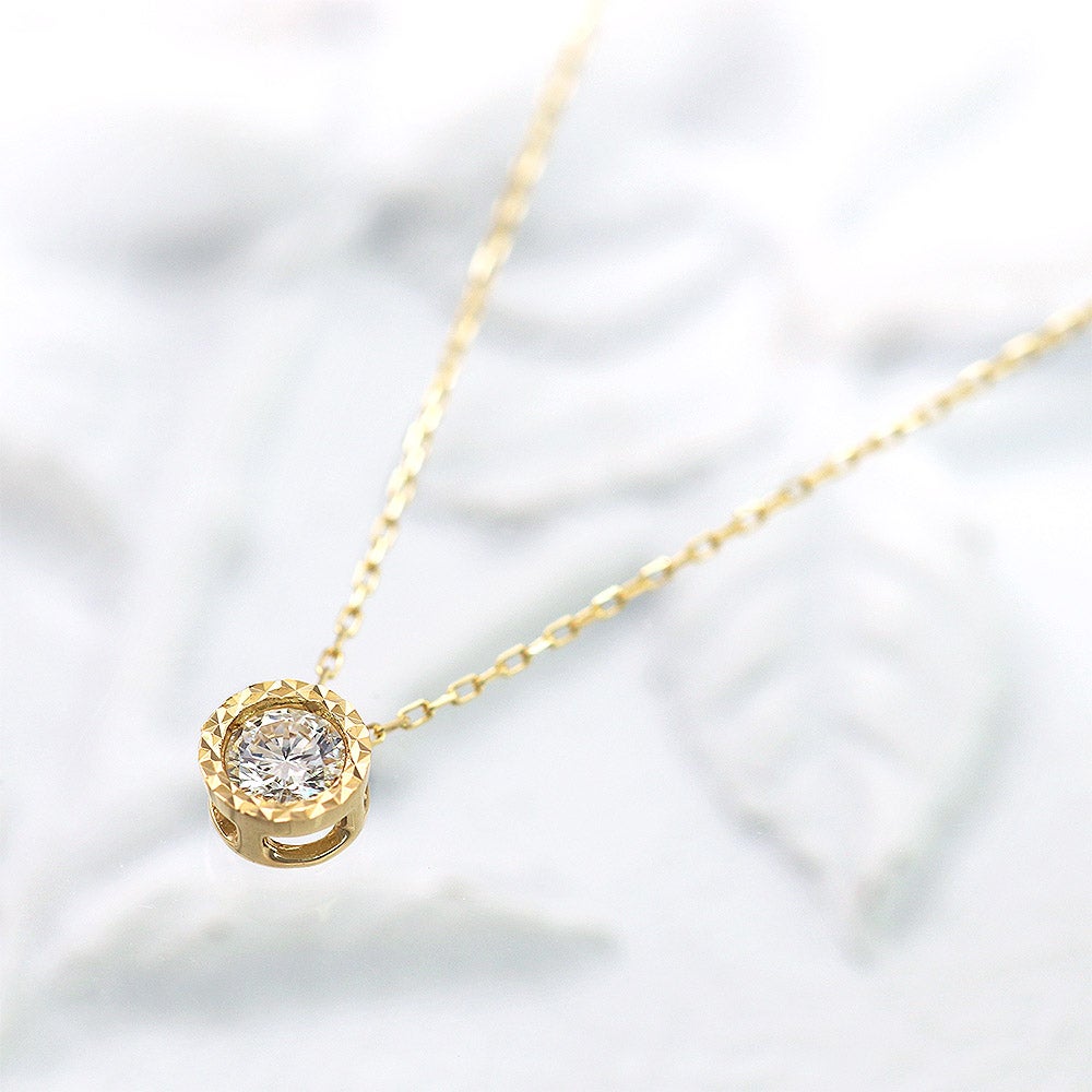 K18YG ダイヤモンド 0.1ct ネックレス_11