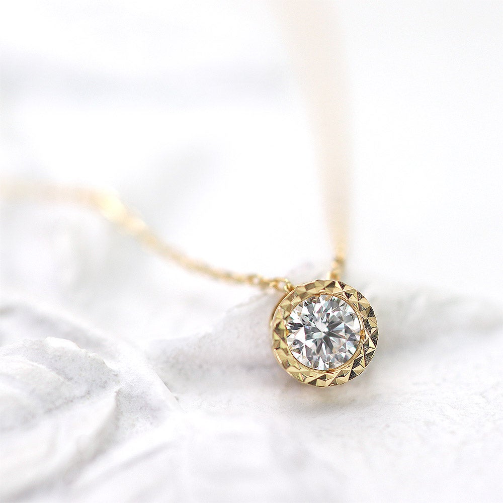 K18YG ダイヤモンド 0.1ct ネックレス_12