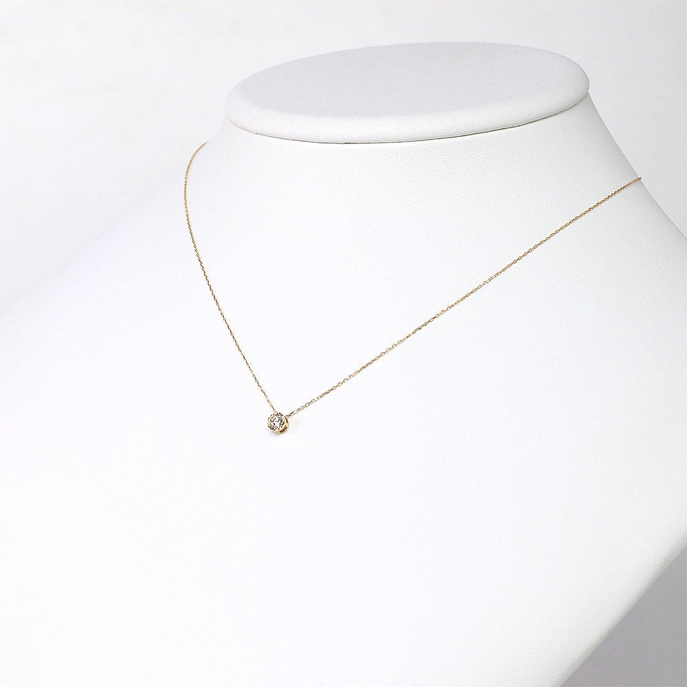 K18YG ダイヤモンド 0.1ct ネックレス_13