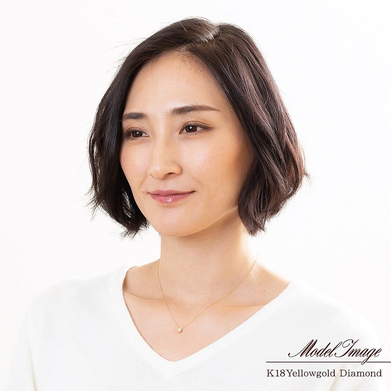 K18YG ダイヤモンド 0.1ct ネックレス_14