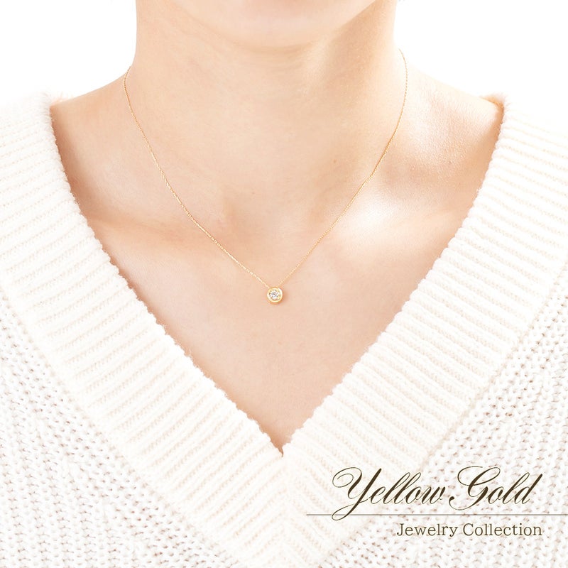 K18YG ダイヤモンド ネックレス_05