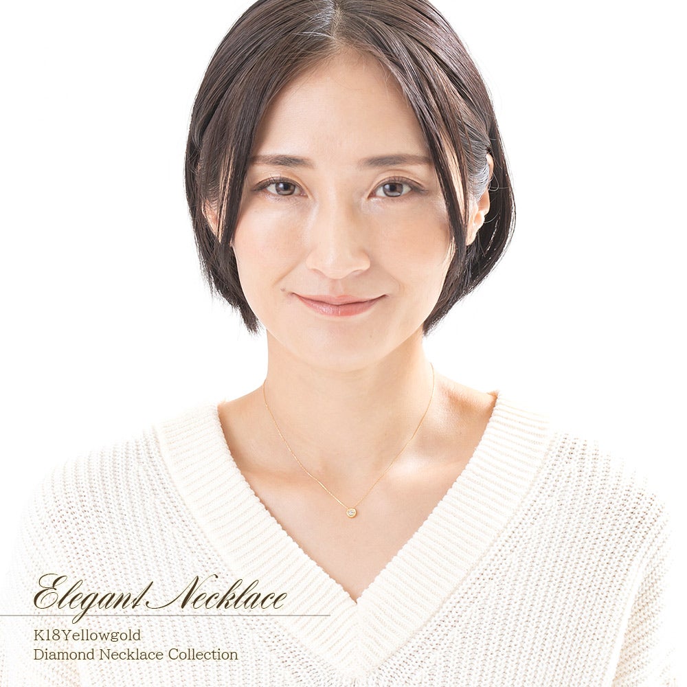 K18YG ダイヤモンド ネックレス_11