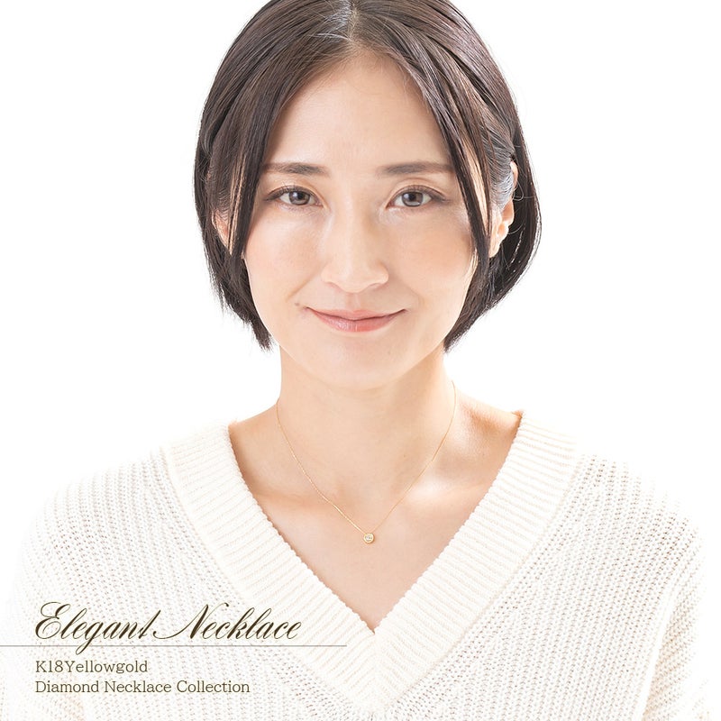 K18YG ダイヤモンド ネックレス_11