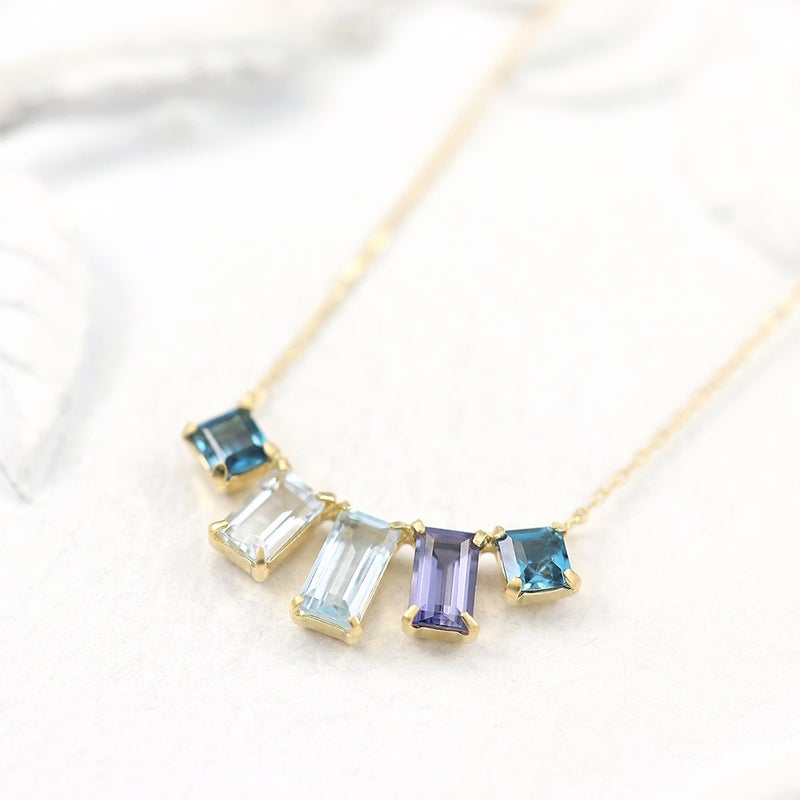 K18YG マルチストーン ネックレス_02