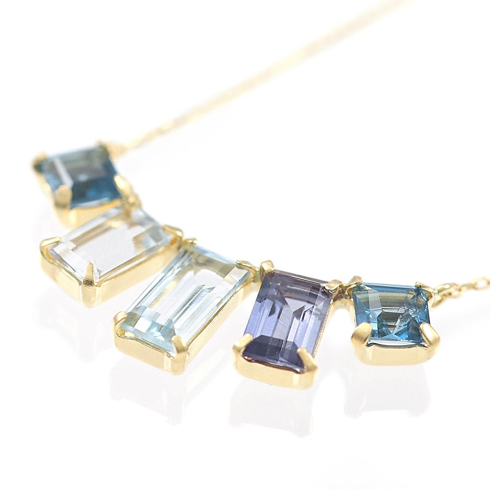 K18YG マルチストーン ネックレス_13