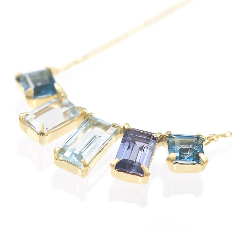 K18YG マルチストーン ネックレス_13