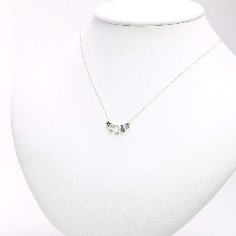 K18YG マルチストーン ネックレス_14