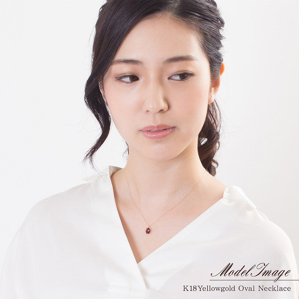 K18YG ロードライトガーネット ネックレス_09