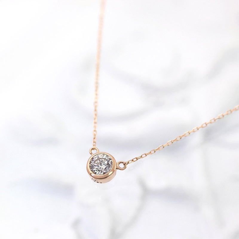 K18PG ダイヤモンド 一粒ネックレス_02