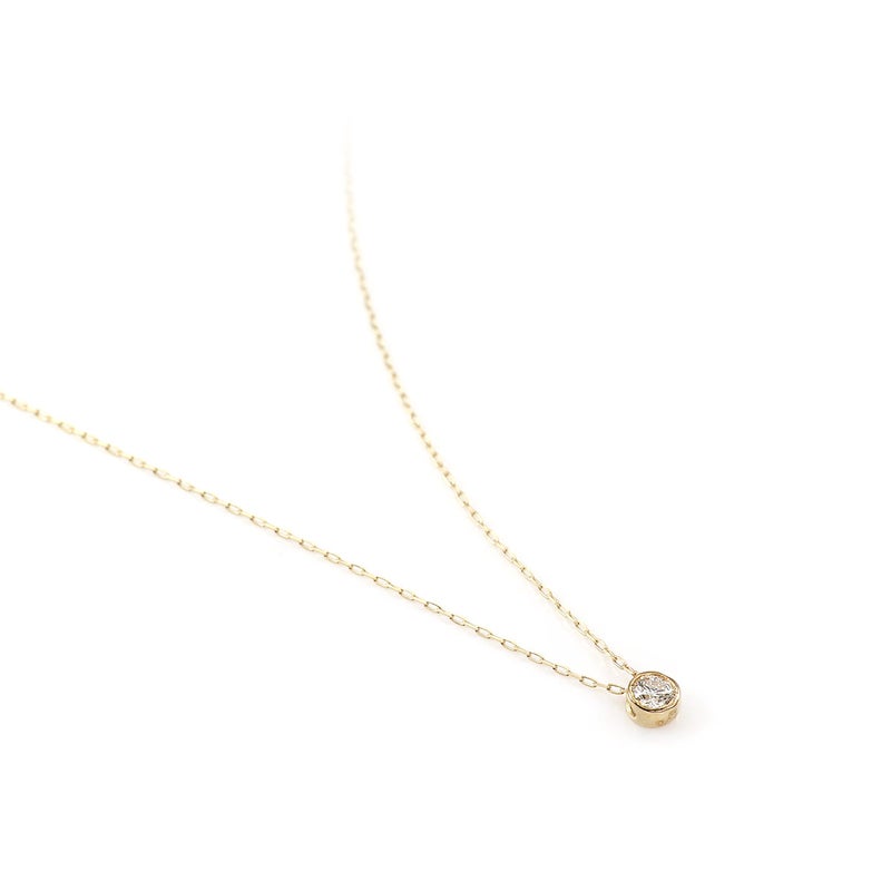 K18YG ダイヤモンド 一粒ネックレス_03