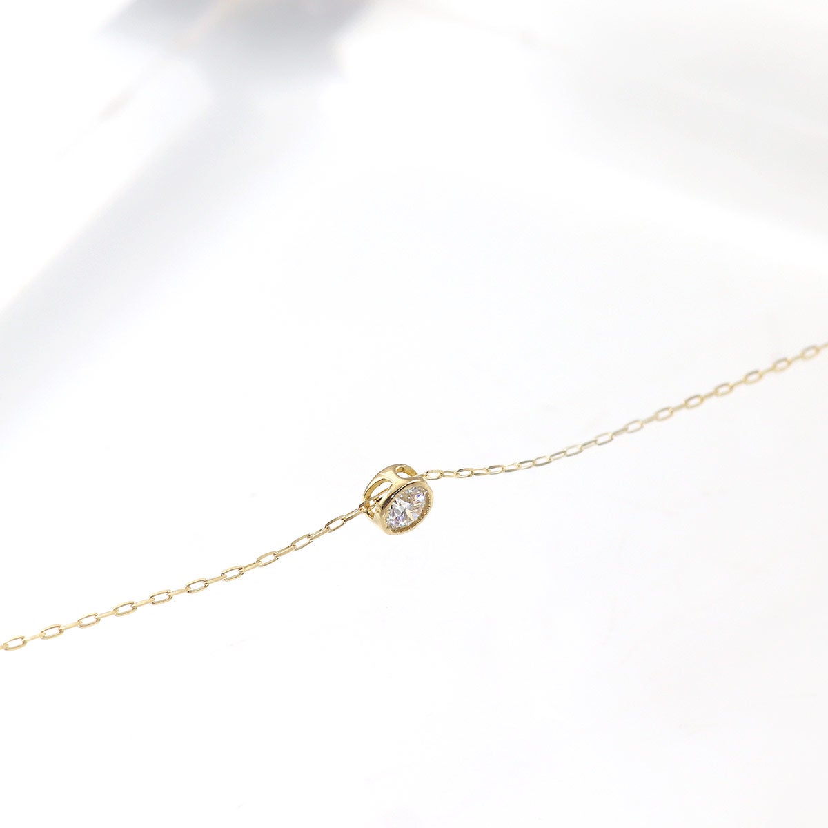 K18YG ダイヤモンド 一粒ネックレス_09
