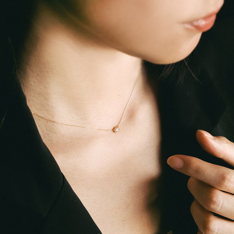 K18YG ダイヤモンド＆ロイヤルブルームーンストーン ネックレス_05