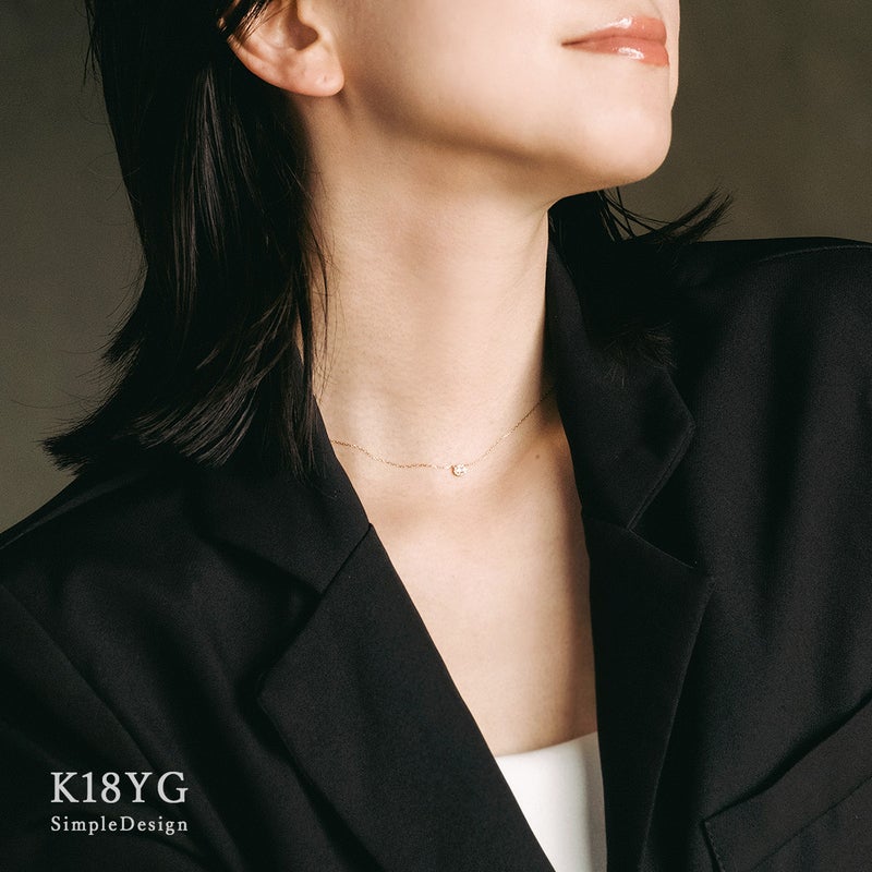 K18YG ダイヤモンド＆ロイヤルブルームーンストーン ネックレス_09