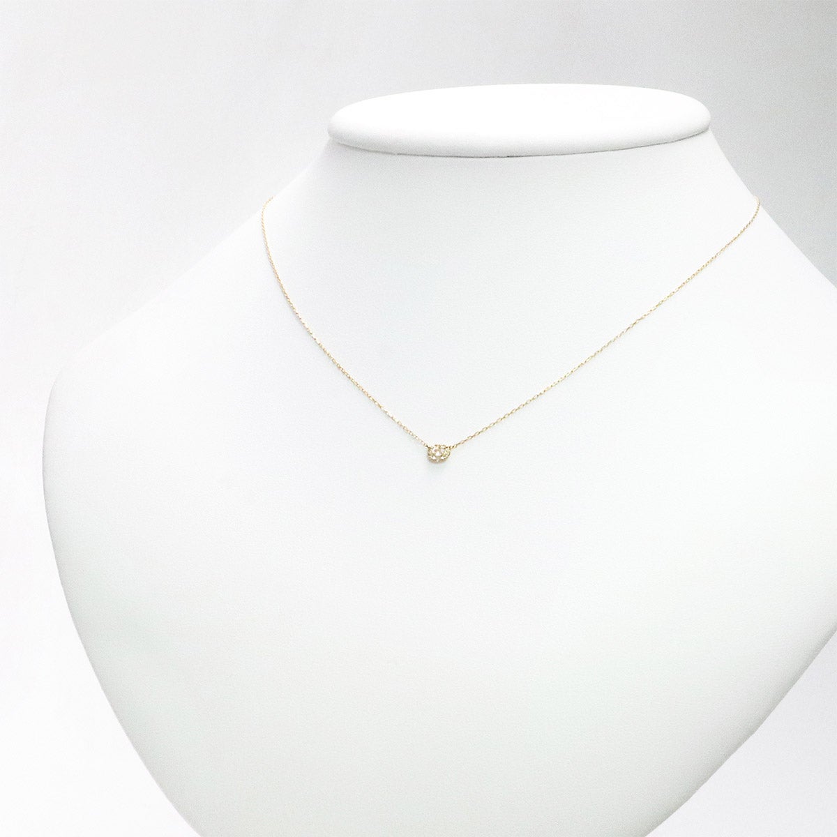 K18YG ダイヤモンド＆ロイヤルブルームーンストーン ネックレス_12