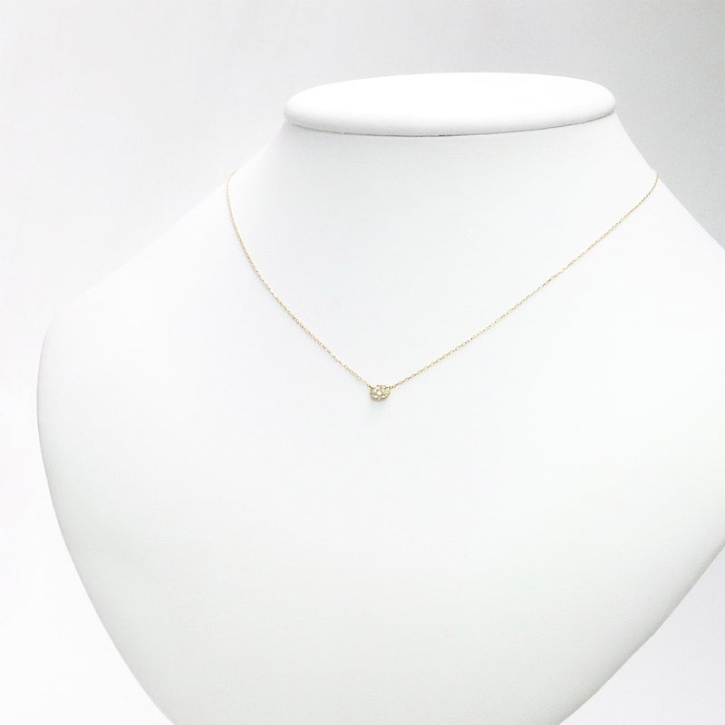 K18YG ダイヤモンド＆ロイヤルブルームーンストーン ネックレス_12