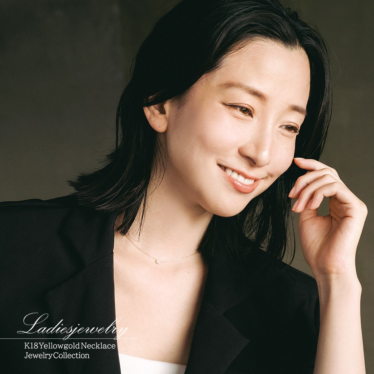 K18YG ダイヤモンド＆ロイヤルブルームーンストーン ネックレス_13