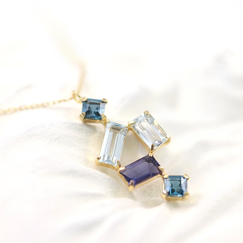 K18YG マルチストーン ネックレス_02