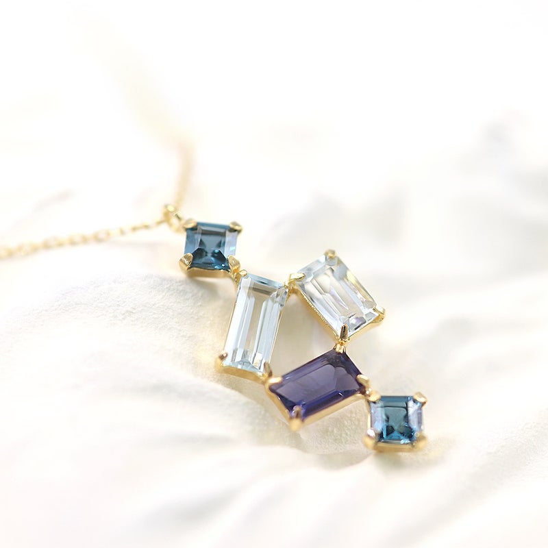 K18YG マルチストーン ネックレス_02