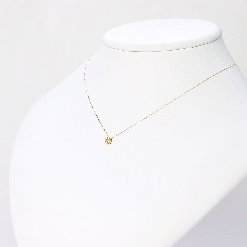 K18YG ダイヤモンド ネックレス_12