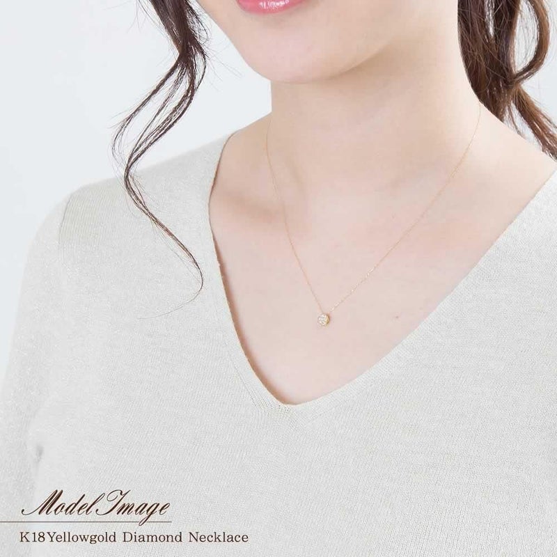 K18YG ダイヤモンド ネックレス_13