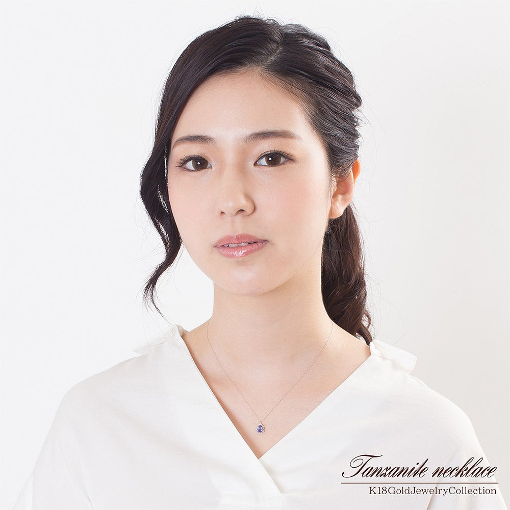 K18WG タンザナイト ネックレス_05