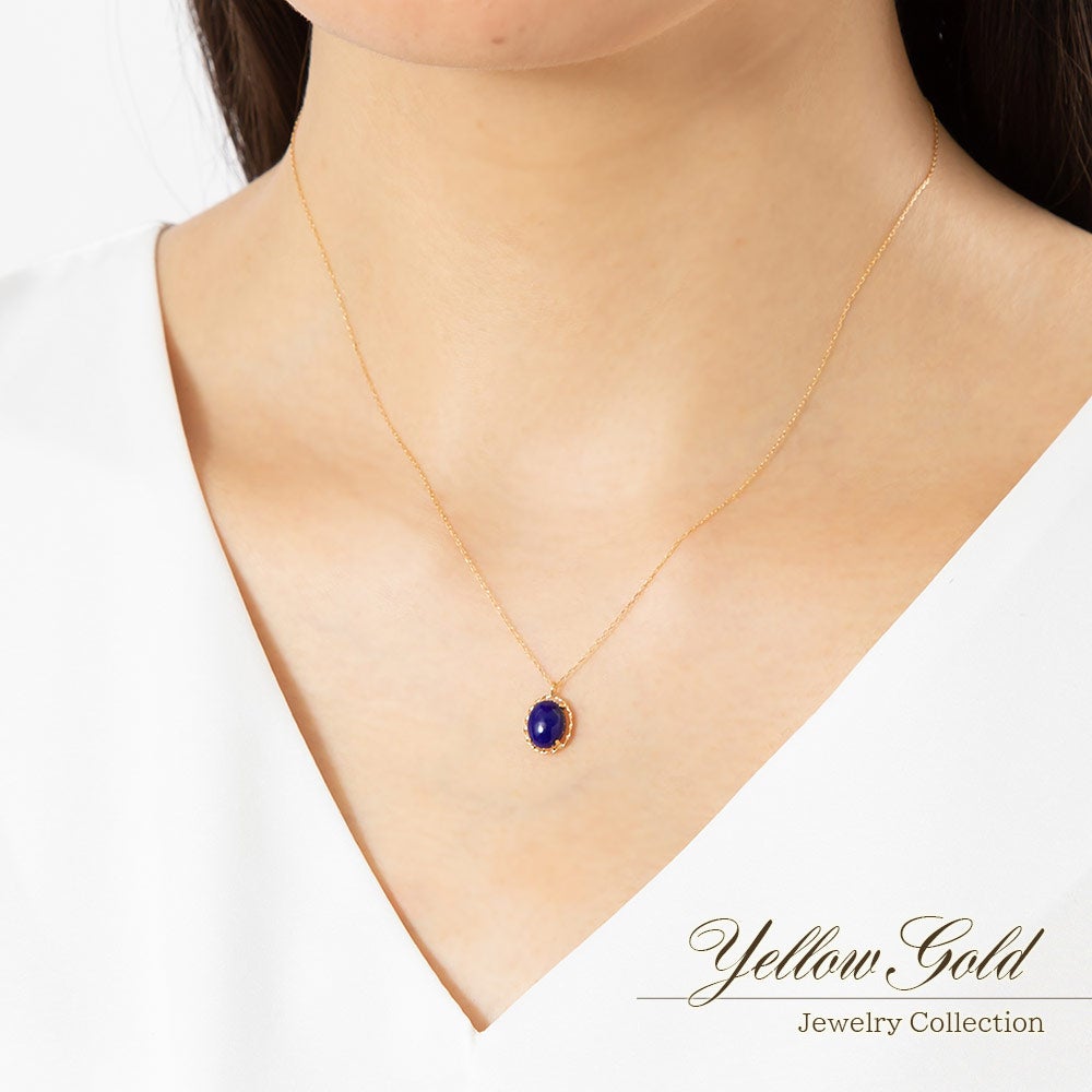 K18YG ラピスラズリネックレス_05
