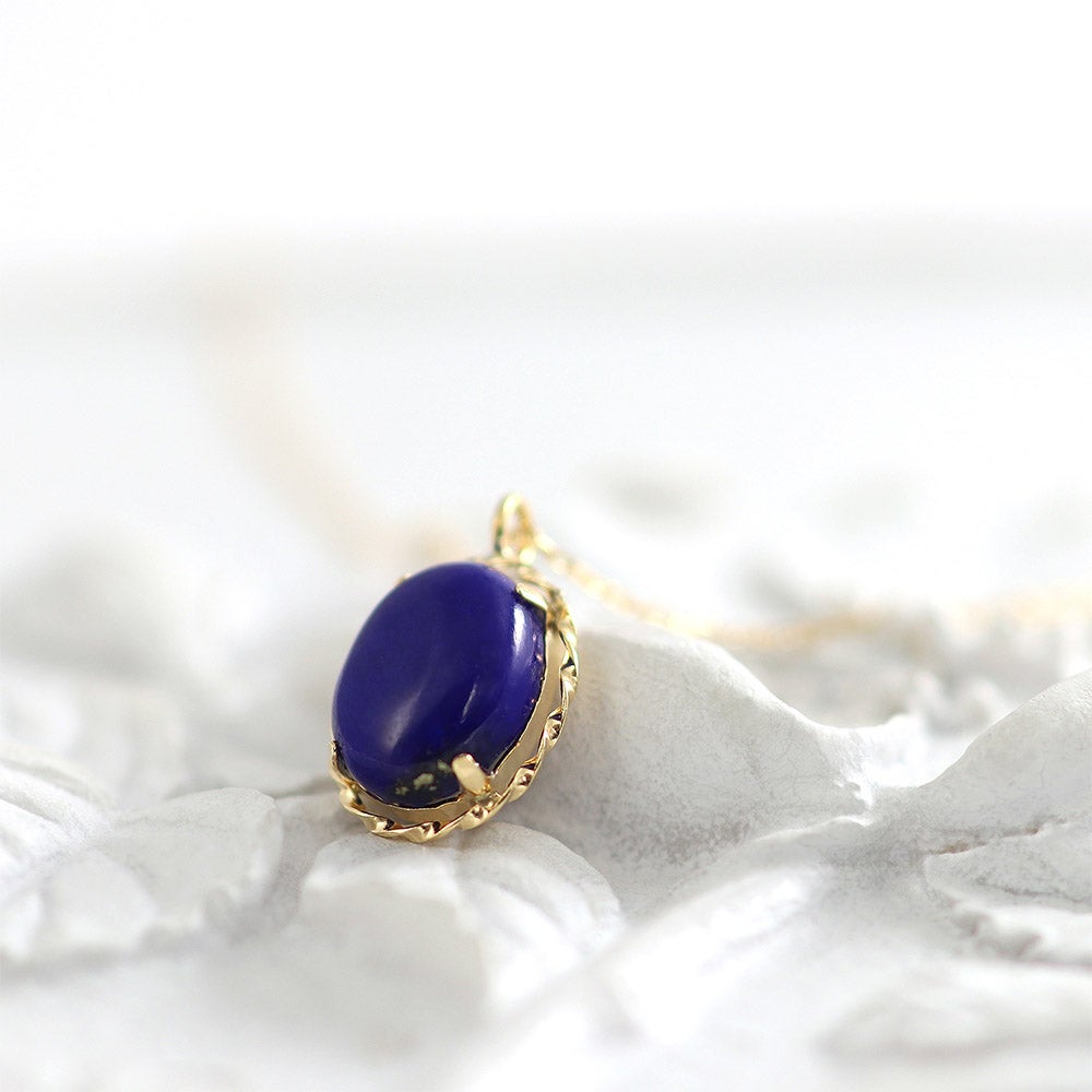 K18YG ラピスラズリネックレス_11