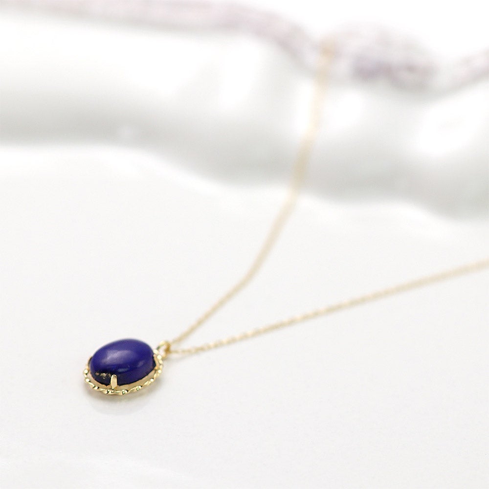 K18YG ラピスラズリネックレス_12