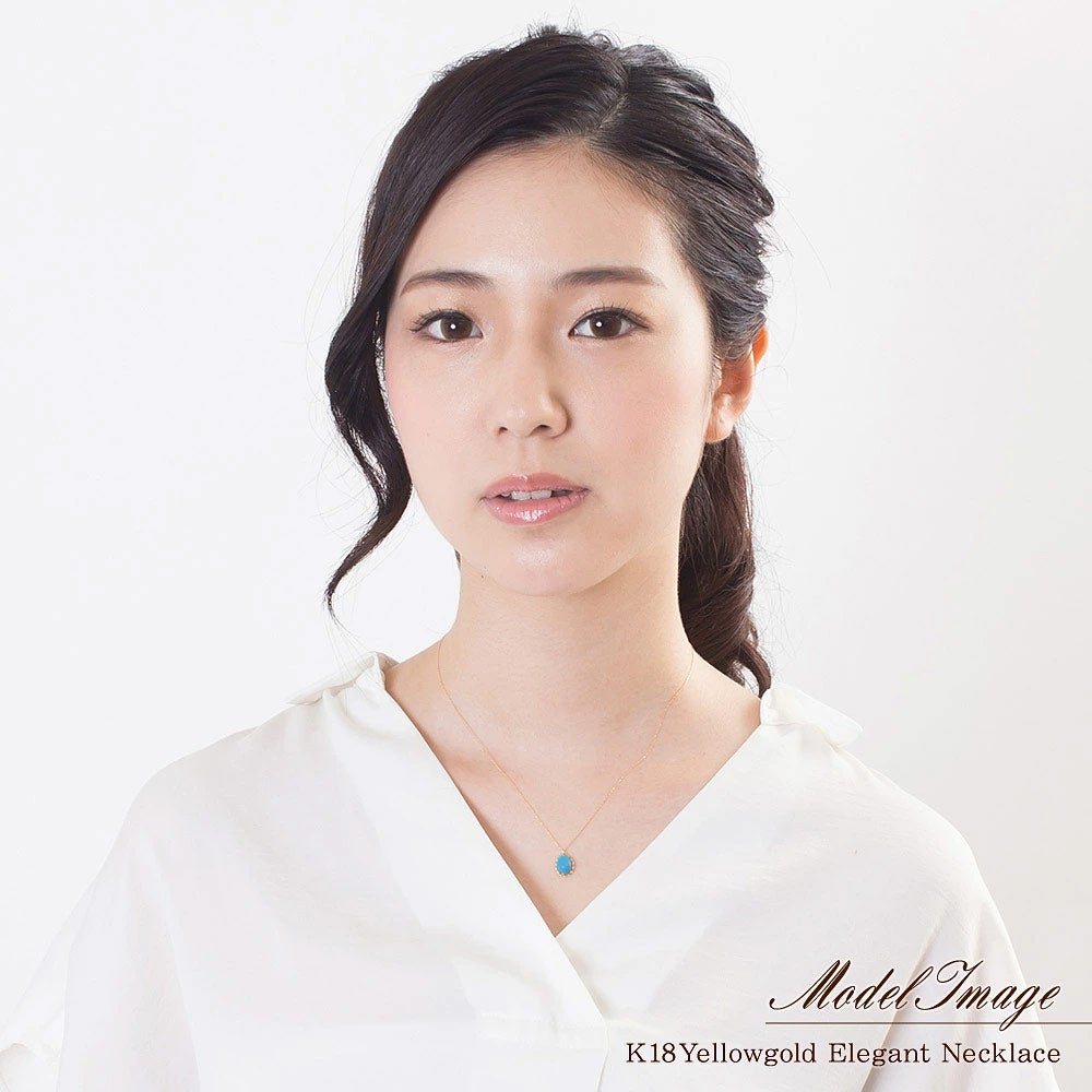 K18YG ターコイズネックレス_04