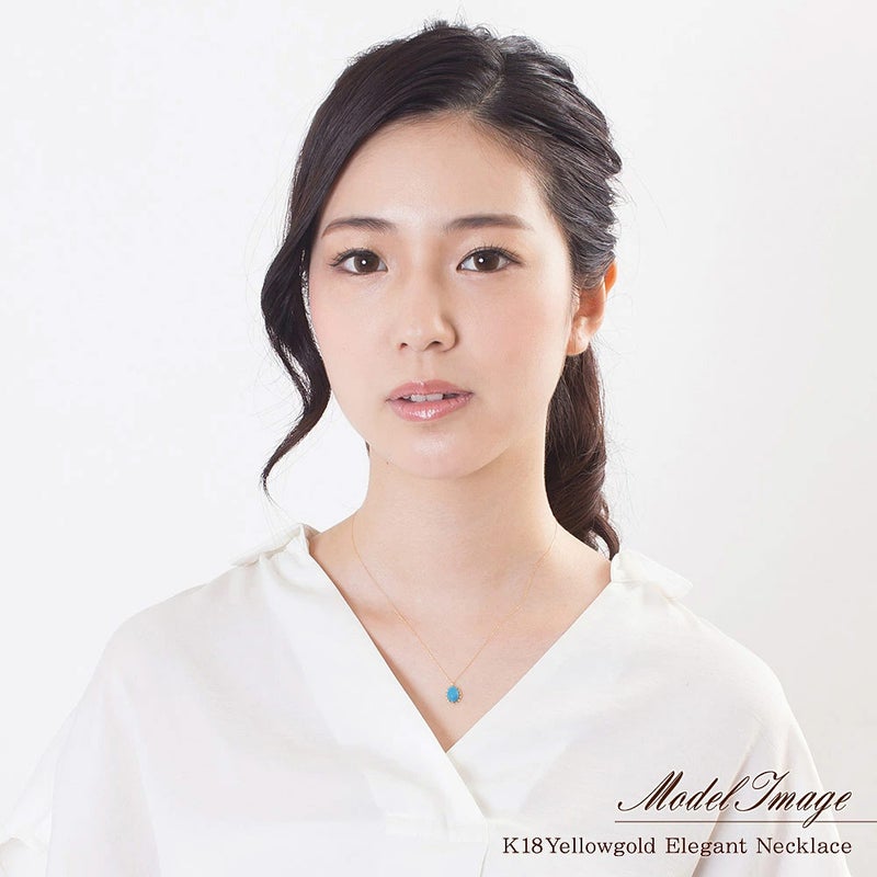 K18YG ターコイズネックレス_04