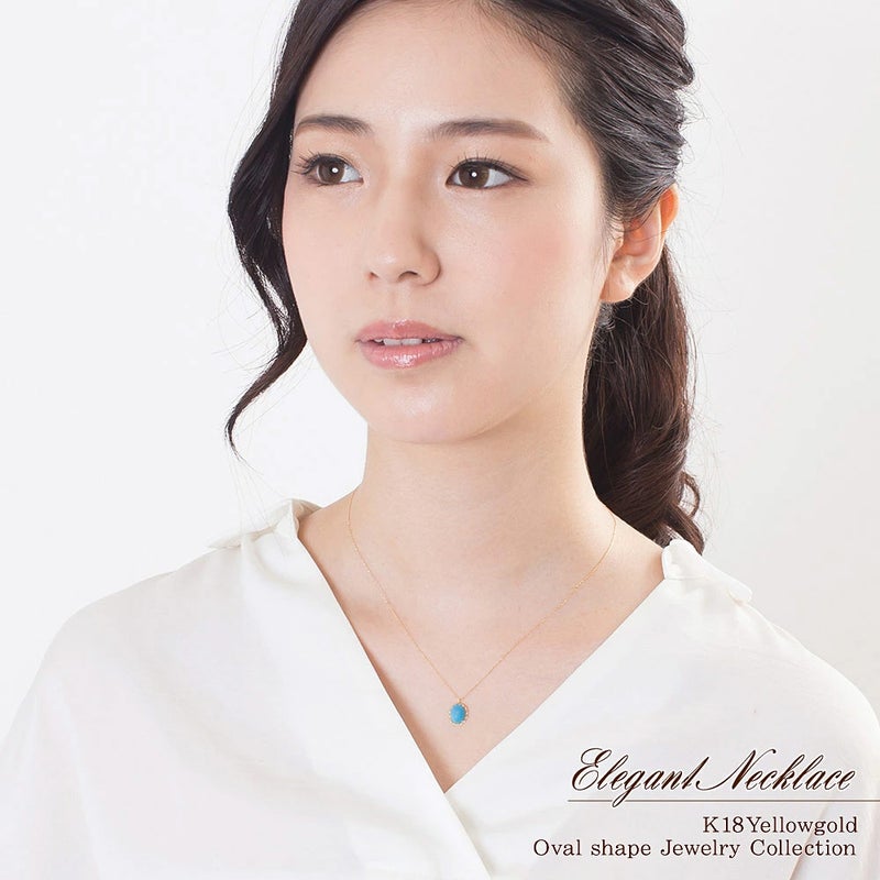 K18YG ターコイズネックレス_09