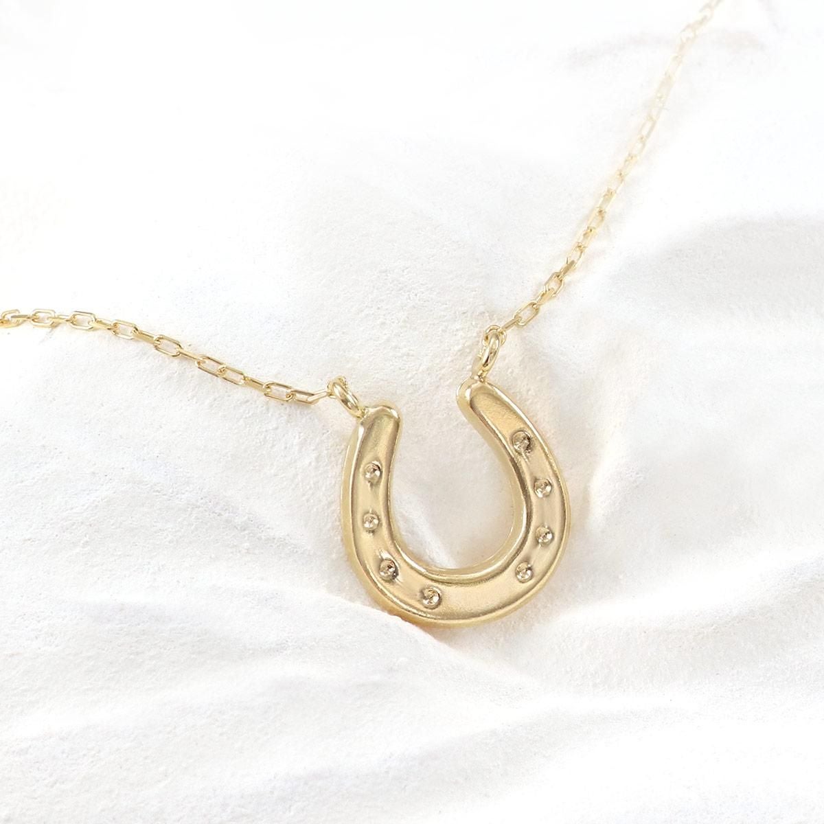 K18YG 馬蹄（ホースシュー）ネックレス_02