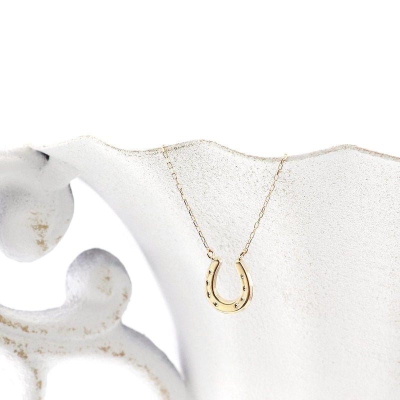 K18YG 馬蹄（ホースシュー）ネックレス_03