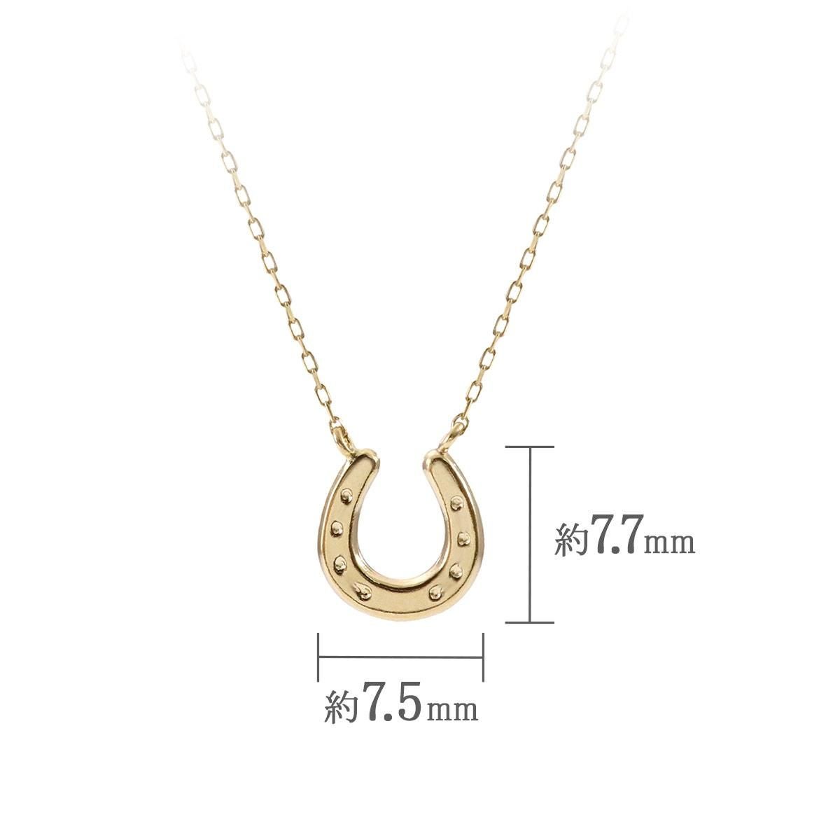 K18YG 馬蹄（ホースシュー）ネックレス_05