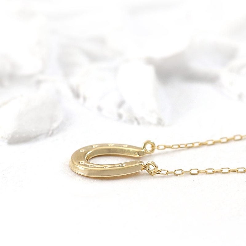 K18YG 馬蹄（ホースシュー）ネックレス_11