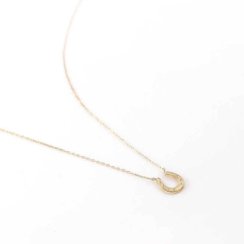 K18YG 馬蹄（ホースシュー）ネックレス_12