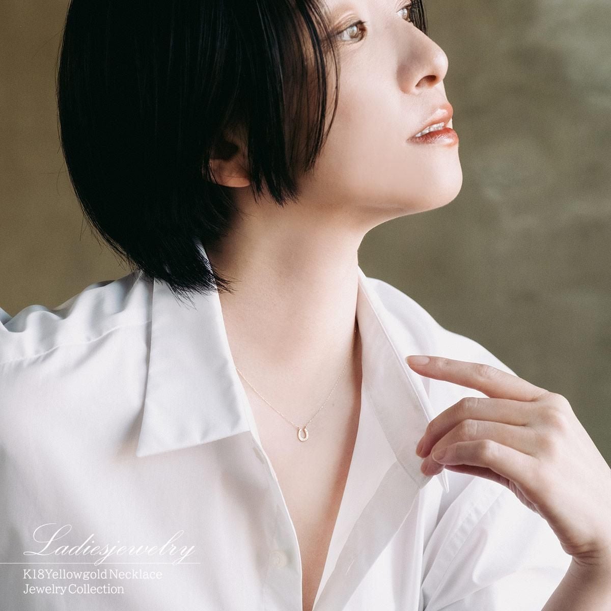 K18YG 馬蹄（ホースシュー）ネックレス_14