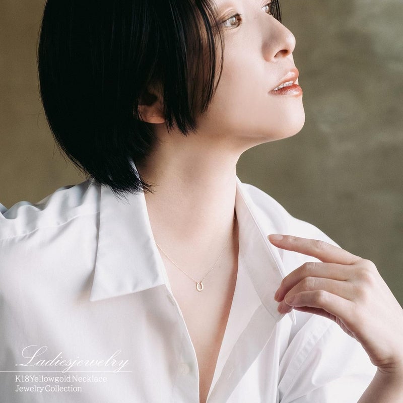 K18YG 馬蹄（ホースシュー）ネックレス_14