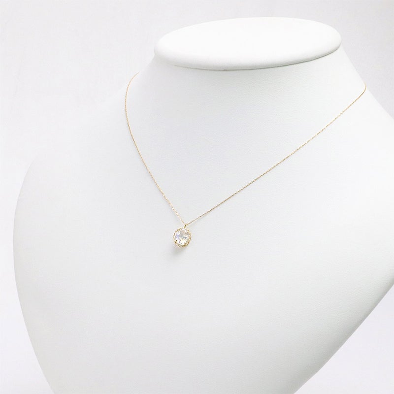 K18YG ブルームーンストーン ネックレス_15