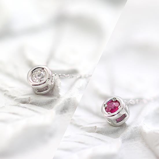 K18WG ダイヤモンド＆ルビー ネックレス_03