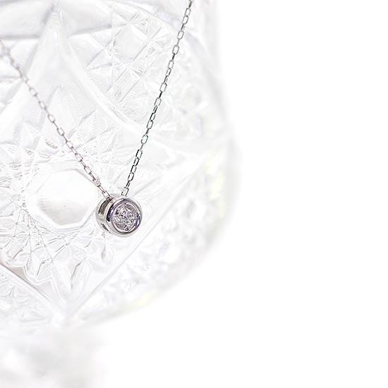 K18WG ダイヤモンド＆ルビー ネックレス_09