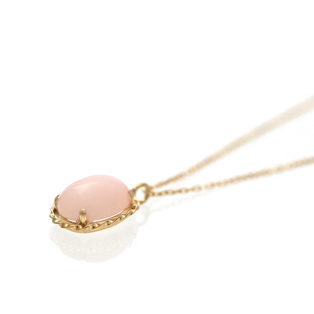 K18YG ピンクオパール ネックレス 10月誕生石_04