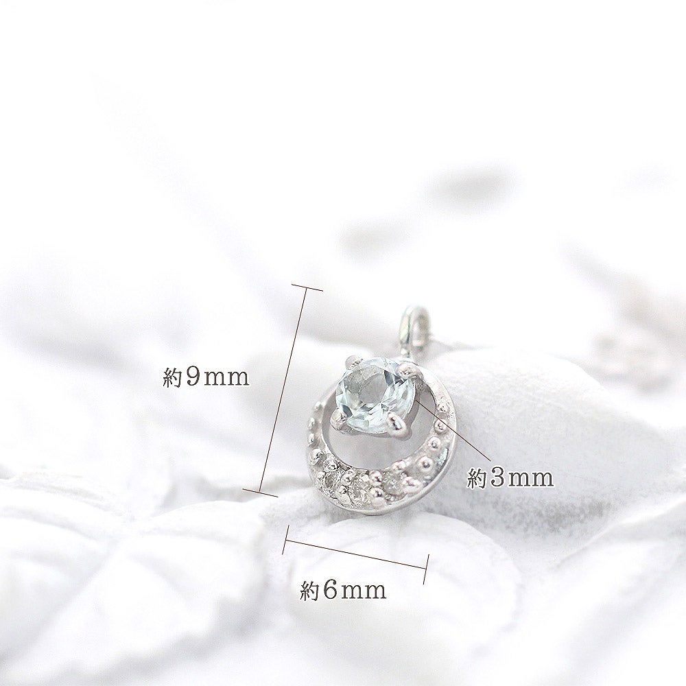 Pt900 アクアマリン＆ダイヤモンド ネックレス_01