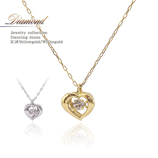 K18 ダンシングストーン ネックレス_01