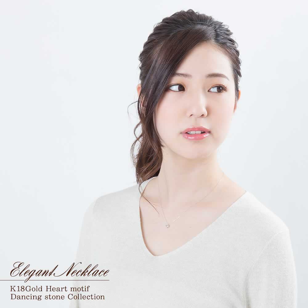 K18 ダンシングストーン ネックレス_05