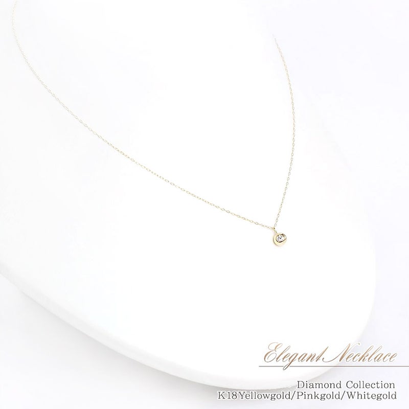 K18 ダイヤモンド ネックレス_10